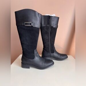 Clarks Black Riding Boots